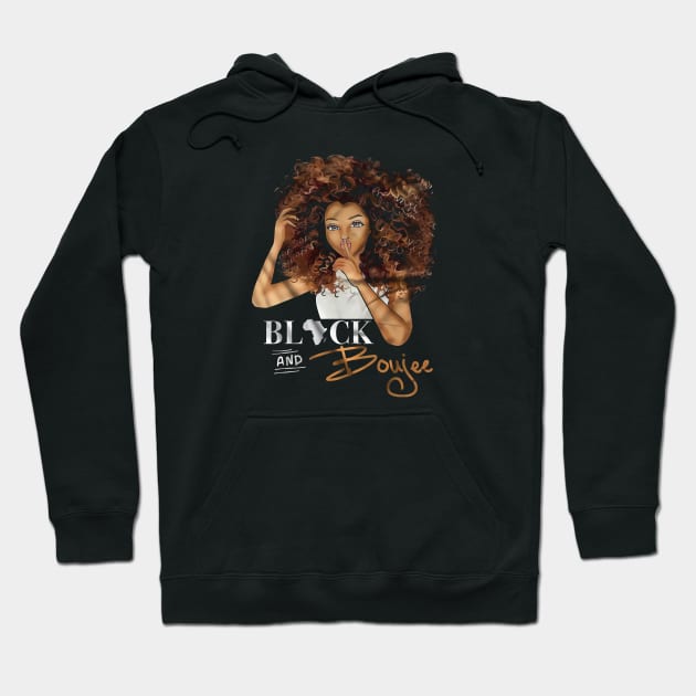 Cute Girl Black And Boujee Hoodie by SarahSherman